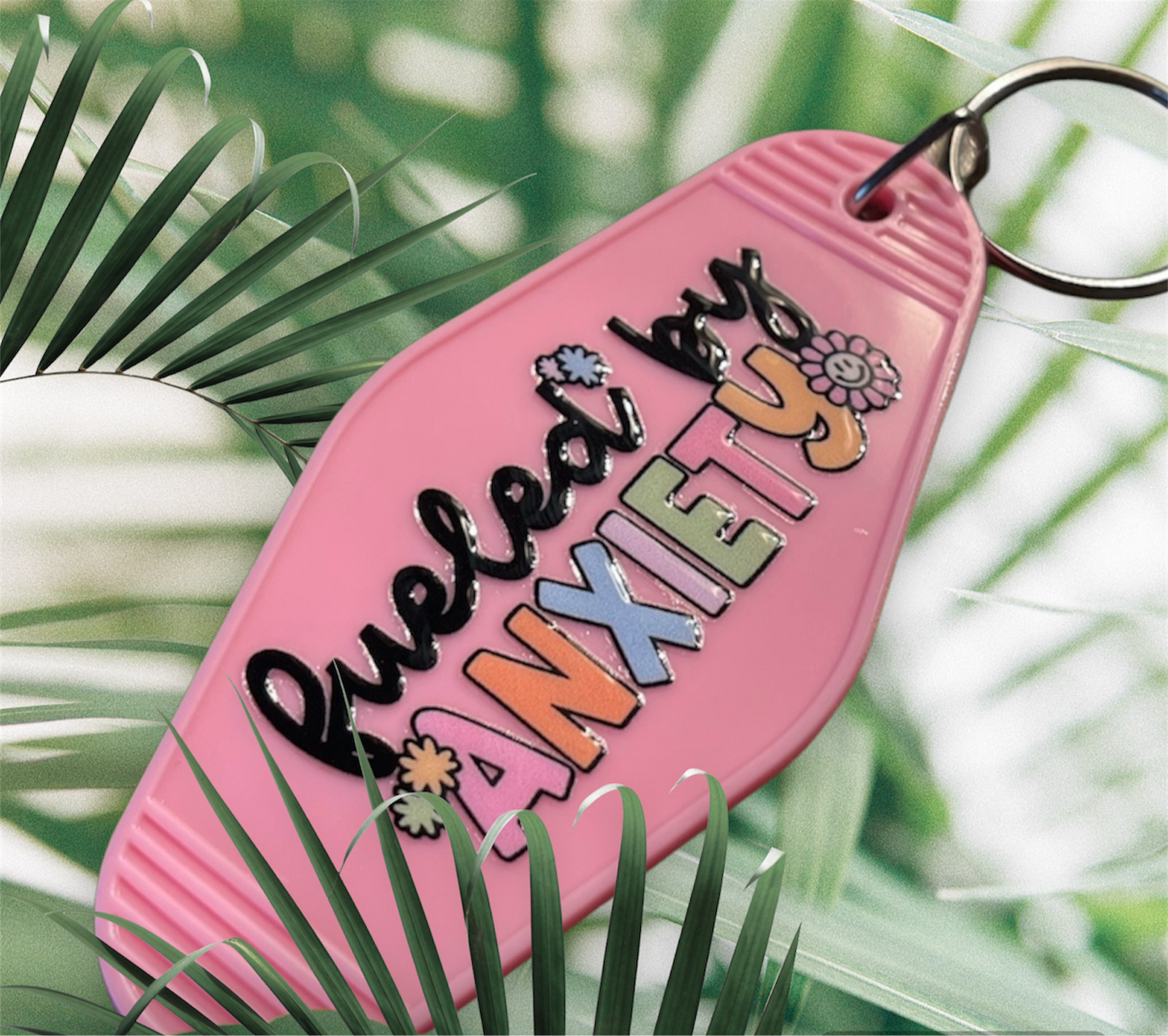 Motel Keychain | Fueled by Anxiety | Pink