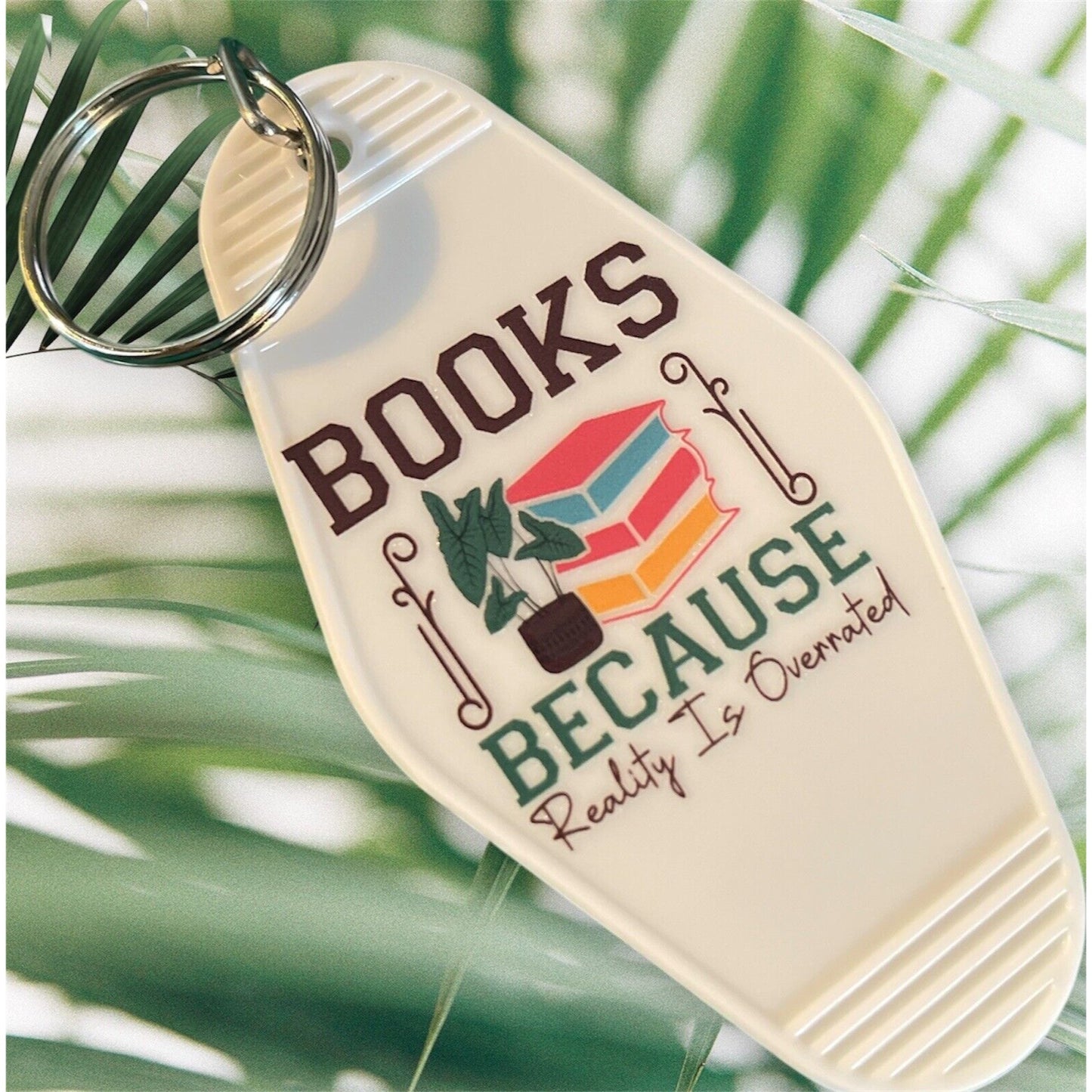 Motel Keychain | Books Because Reality Is Overrated