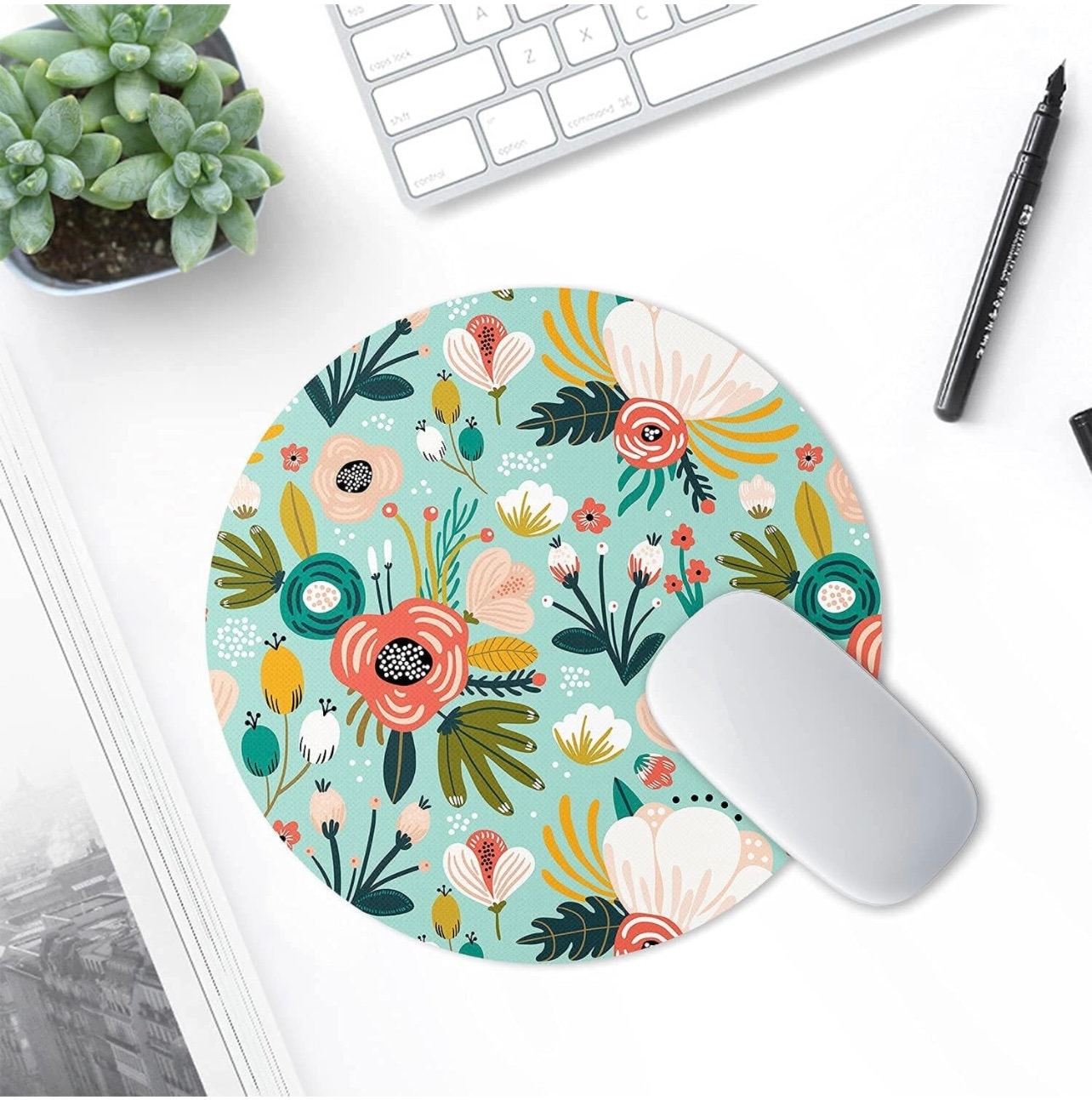 Happy Easter | Bunny Baby | Round Mousepad - 7.87 x 7.87"