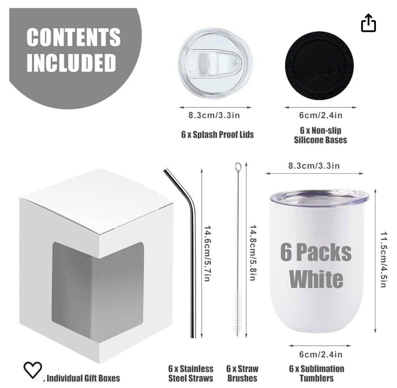 Bride # | Wine Tumbler | White