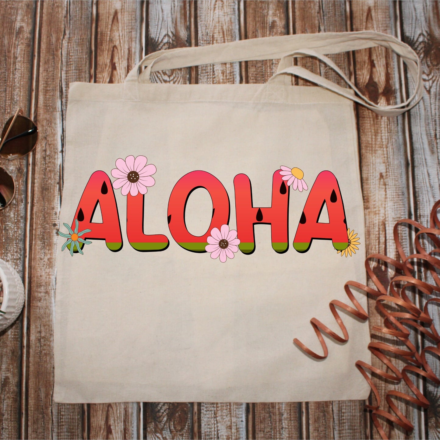 ALOHA Hawaii 15x16 Tote Bag