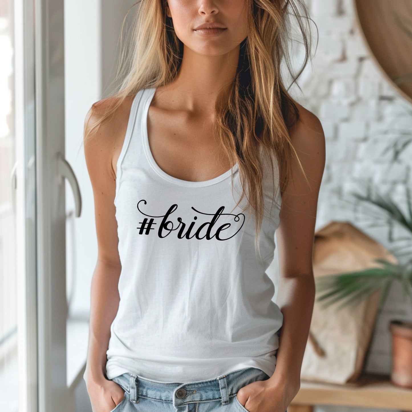 Bride | Wedding Theme | Razor back tank top