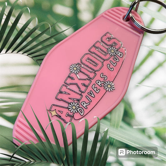 Motel Keychain | Anxious Driver Club | Pink