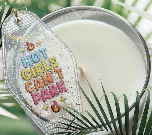 Motel Keychain | Hot Girls Can’t Park