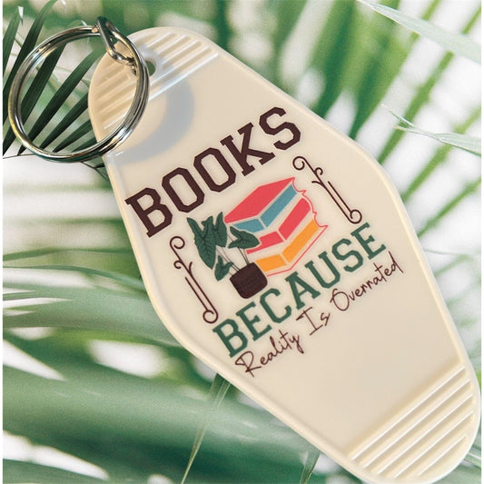 Motel Keychain | Books Because Reality Is Overrated