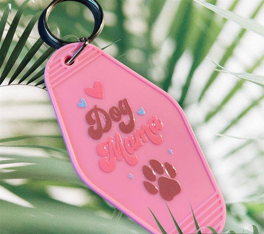 Motel Keychain | Dog Mama | Pink