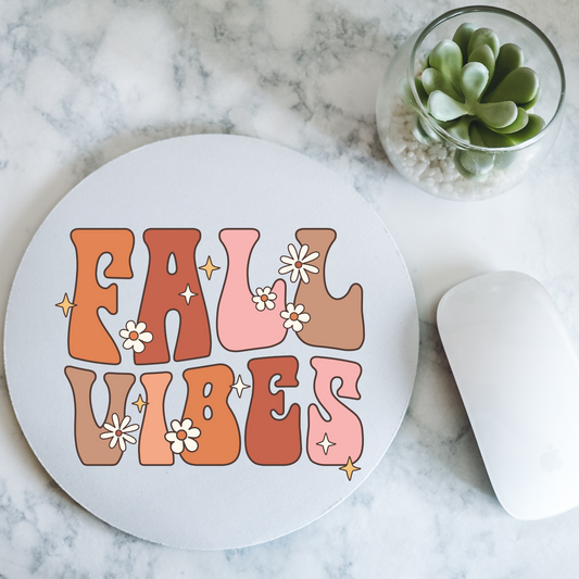 Fall Vibes - Round Mousepad - 7.87 x 7.87" (Copy)