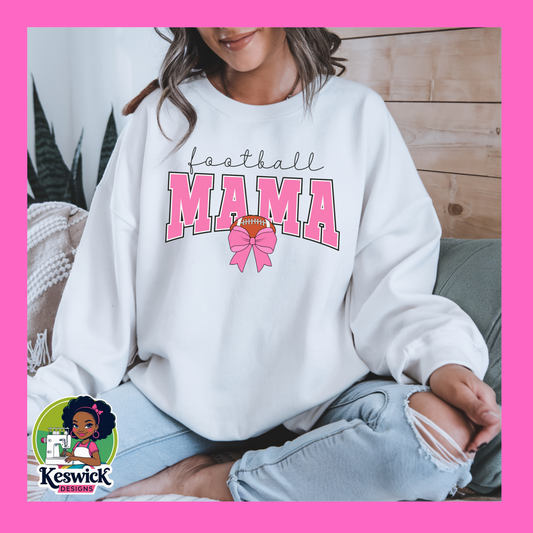 Football MAMA Sweatshirt | Game Day Crewneck | Sports Mom Sweatshirt | Cozy Fall Pullover | Team Spirit Shirt | Football Season Gift for Moms