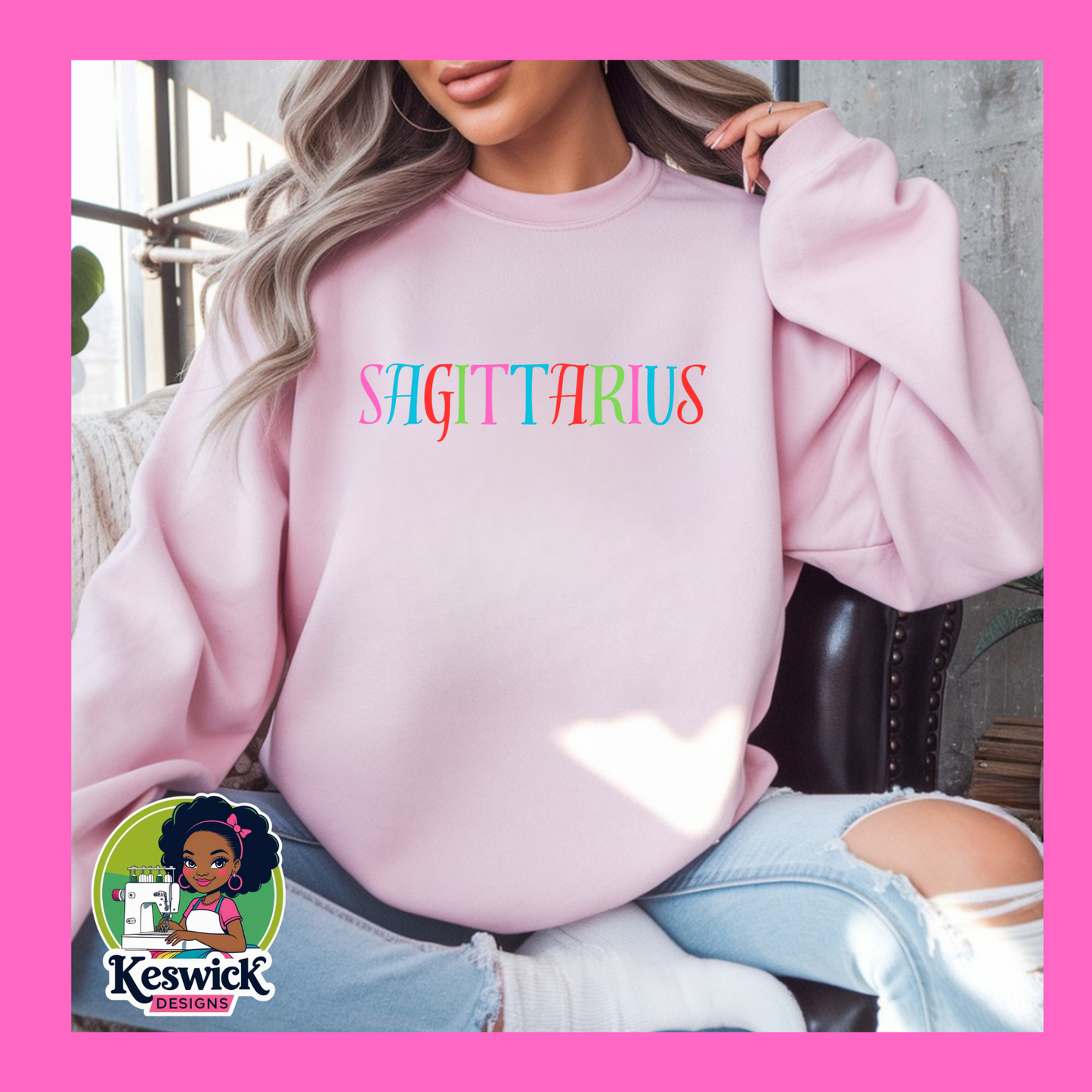 Sagittarius Zodiac Sweatshirt | November December Birthday Crewneck | Astro Sign Shirt | Gift for Sagittarius Woman