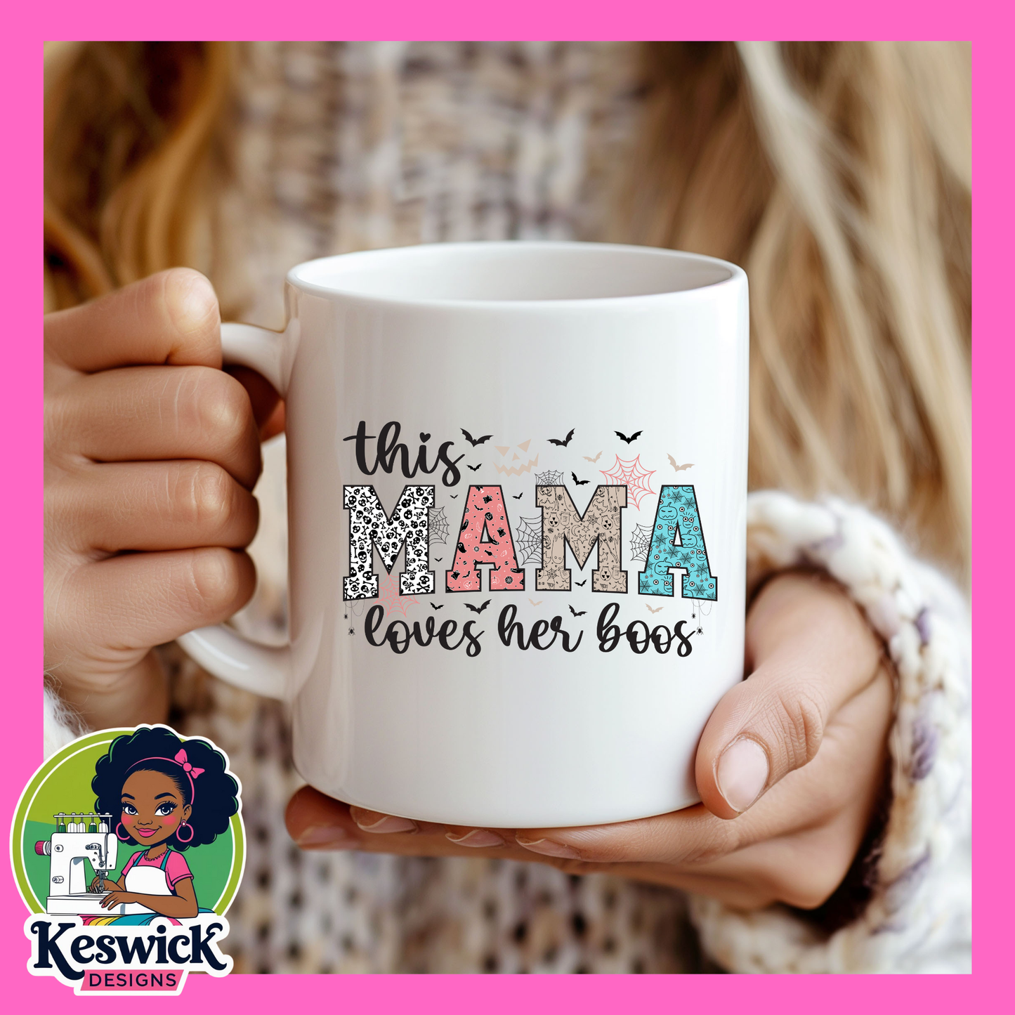 Halloween Mama Coffee Mug | Spooky Cute Fall Mug | Mama Cup | Halloween Gift for Mom | Fall Coffee Lover Mug