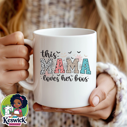 Halloween Mama Coffee Mug | Spooky Cute Fall Mug | Mama Cup | Halloween Gift for Mom | Fall Coffee Lover Mug