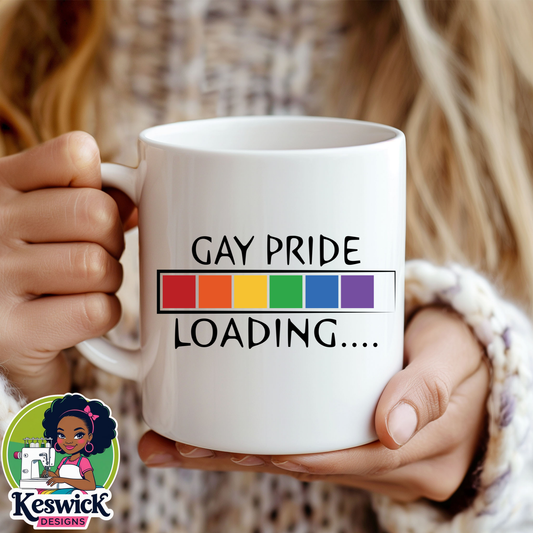 LGBTQ - Gay Pride Loading | Rainbow Design Cup | Love Is Love Mug| Equality Gift | Gay Pride Coffee Cup