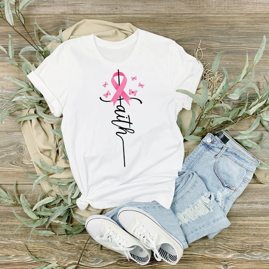 Faith Breast Cancer Awareness t-shirt