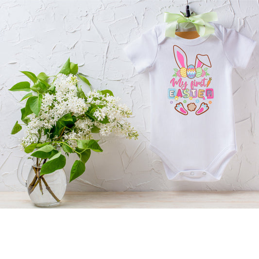My First Easter Colorful Bunny | bodysuit | Baby Gift | Baby Shower