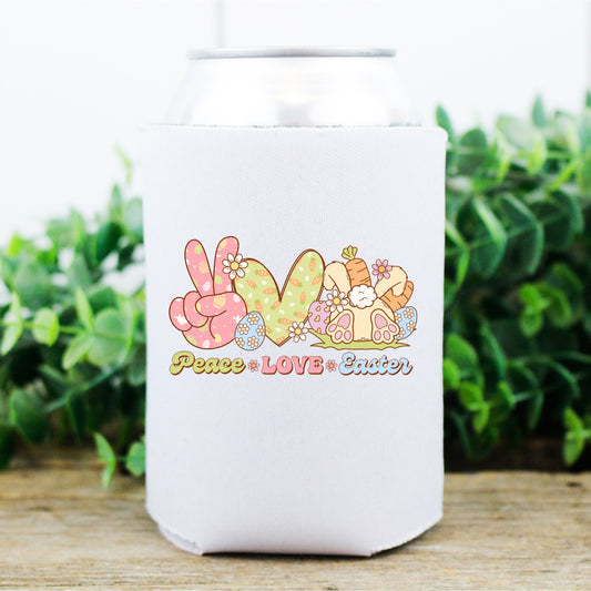 Easter | Piece Love Easter | koozie | Can cooler - Set of 2