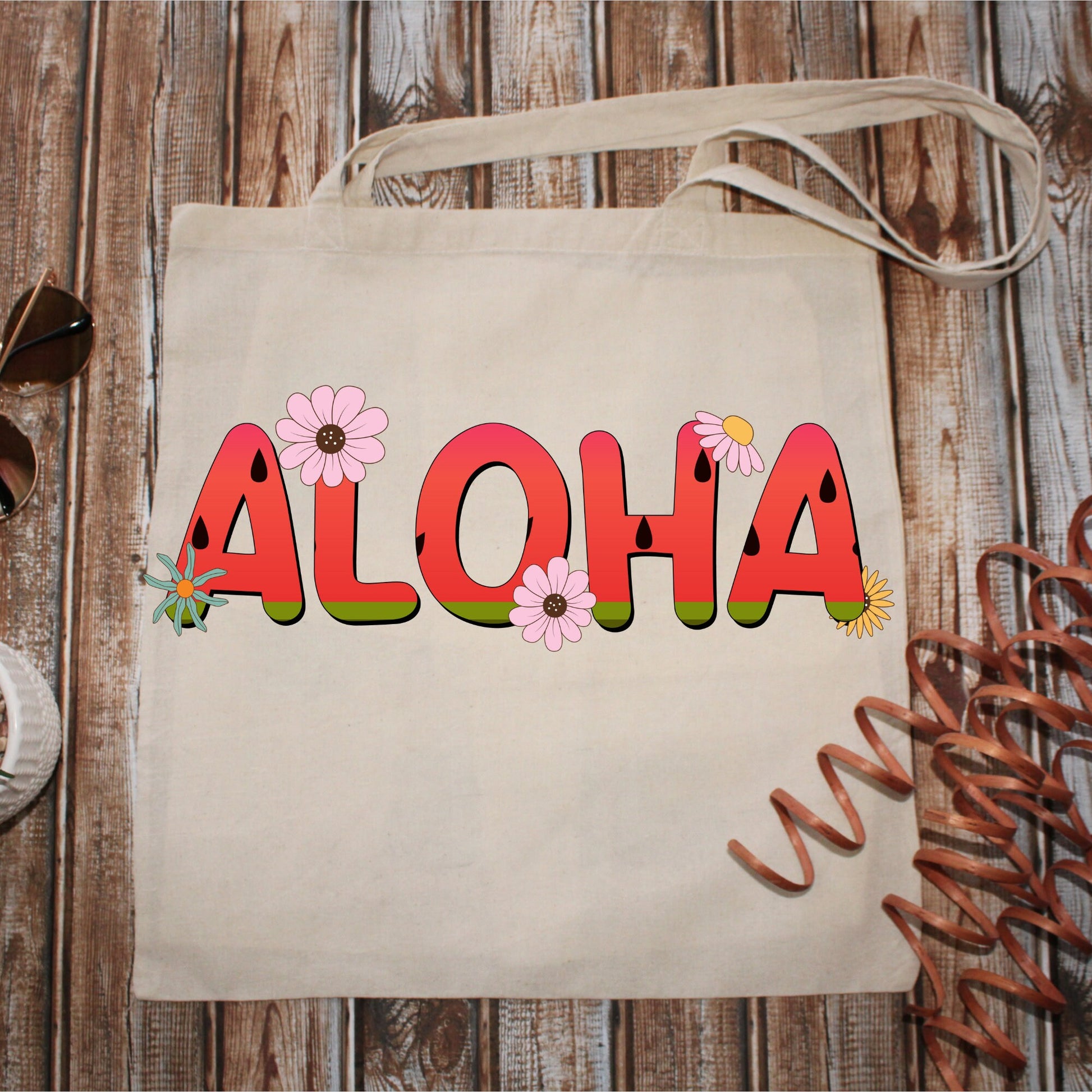 ALOHA Hawaii 15x16 Tote Bag