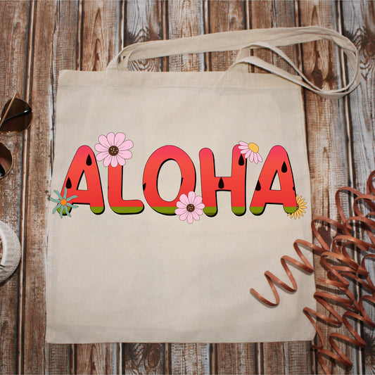 ALOHA Hawaii 15x16 Tote Bag