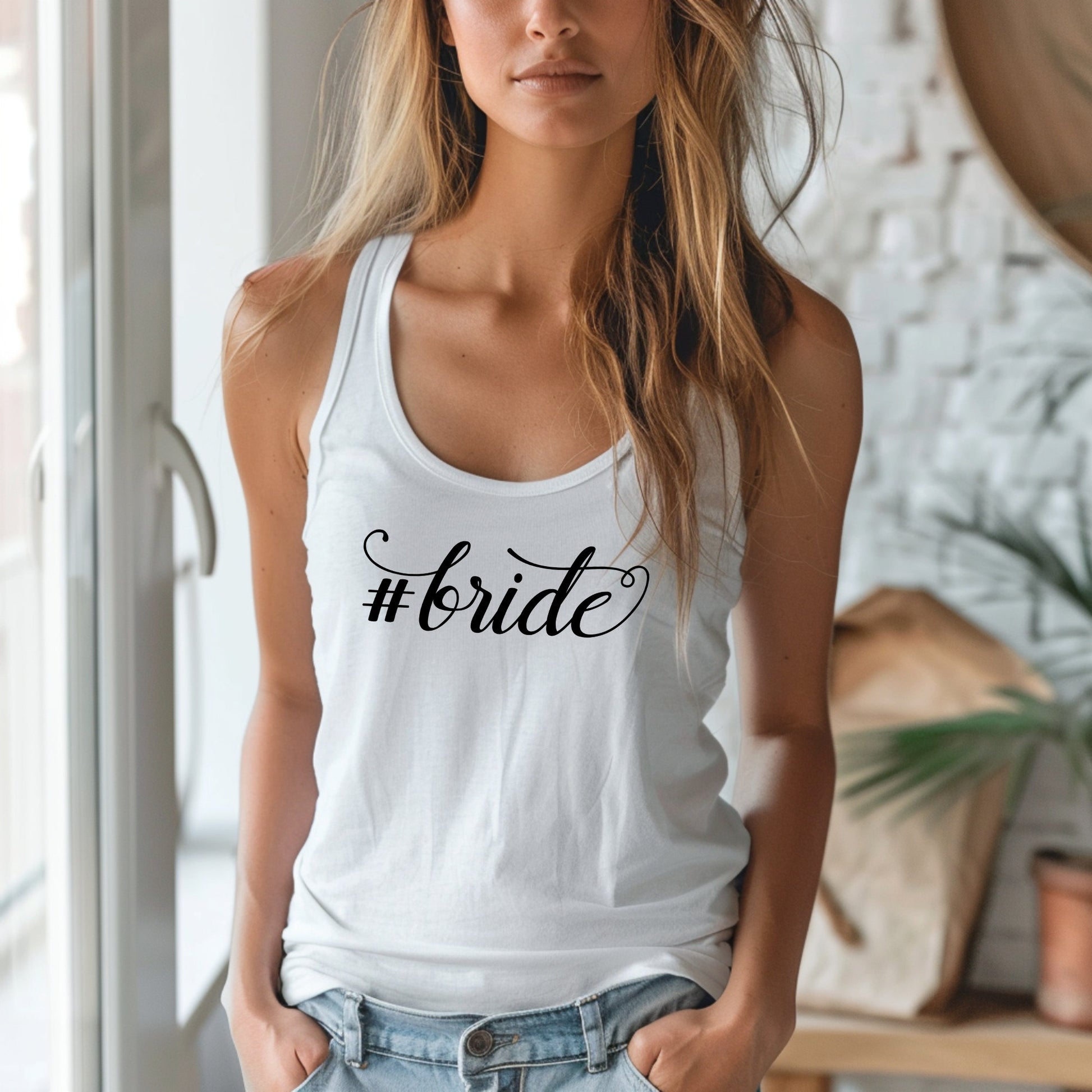 Bride | Wedding Theme | Razor back tank top