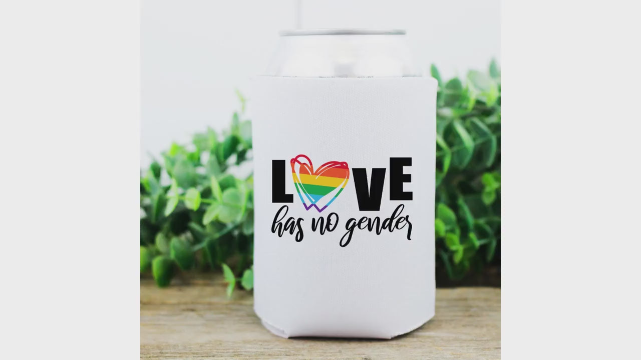 Love Is Love | LGBTQ | Koozie & Can Cooler | Set of 2