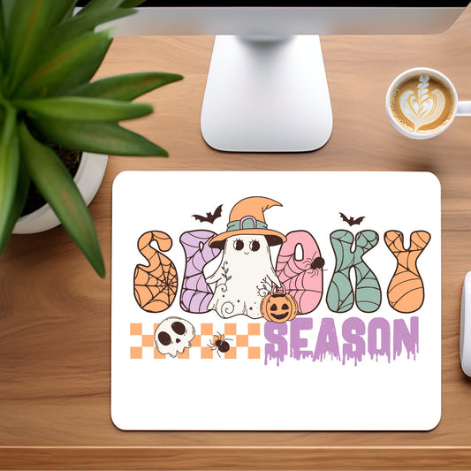 Halloween Spooky Season Ghost - Mousepad - 9.45 x 7.87"