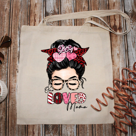One LOVED Mama Valentine Day | Tote Bag 15x16